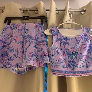 EUC Lilly Pulitzer Stretchy Fruity Monkey Set